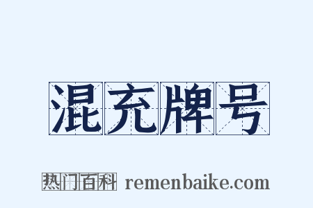 混充牌号是什么意思的图片